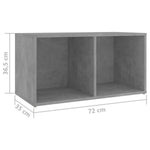 4 db betonszürke szerelt fa TV-szekrény 72 x 35 x 36,5 cm 8