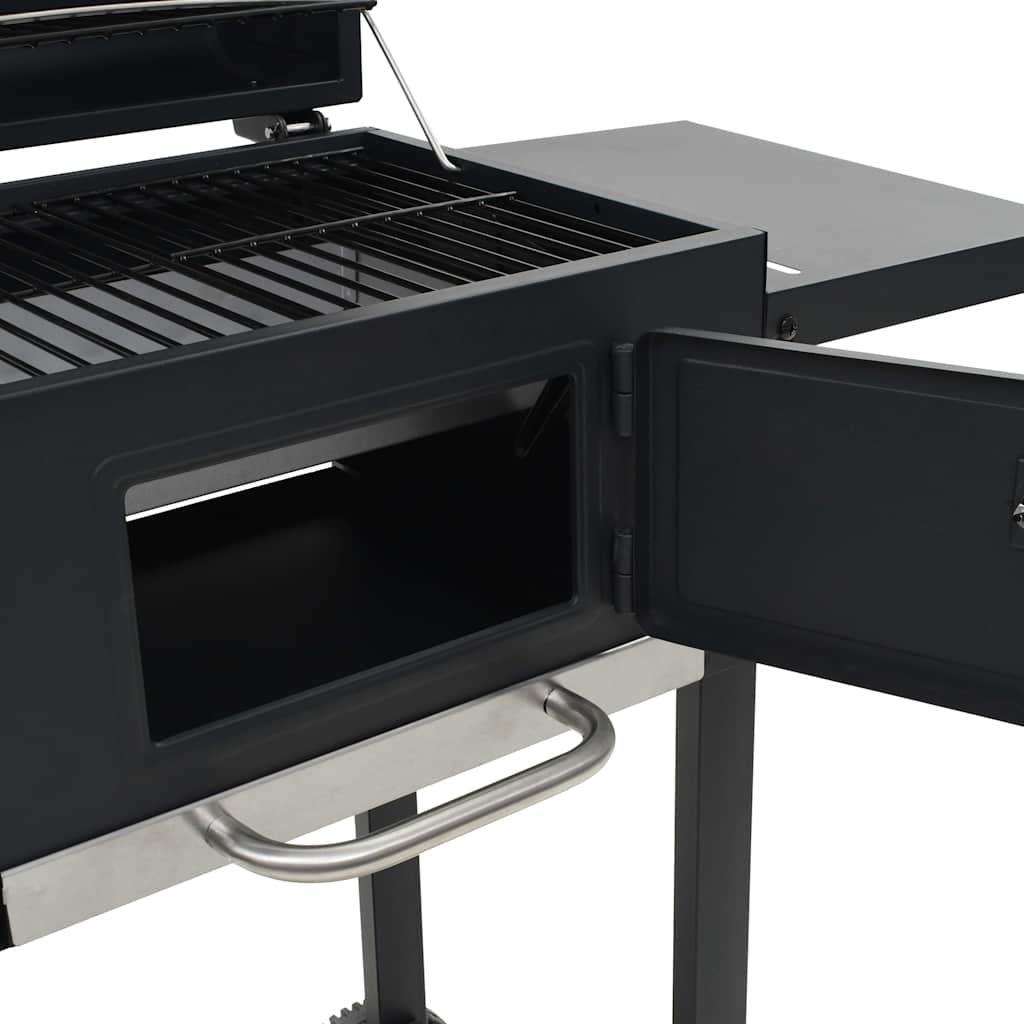 Fekete 3 az 1-ben kültéri pizza- és grillsütő 5
