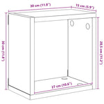 2 db betonszürke fali kockapolc 30 x 15 x 30 cm 11