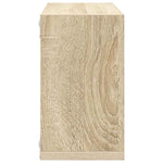 4 db sonoma tölgy színű szerelt fa fali kockapolc 26x15x26 cm 7