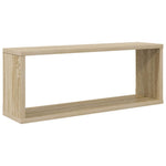4 db sonoma tölgy szerelt fa négyszögű fali polc 60x15x23cm 4