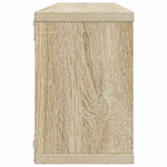 4 db sonoma tölgy szerelt fa négyszögű fali polc 60x15x23cm 6