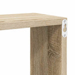 4 db sonoma tölgy szerelt fa négyszögű fali polc 60x15x23cm 8