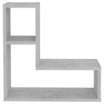 2 db betonszürke szerelt fa fali polc 50 x 15 x 50 cm 5