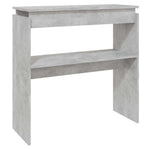 Betonszürke szerelt fa tálalóasztal 80 x 30 x 80 cm 2