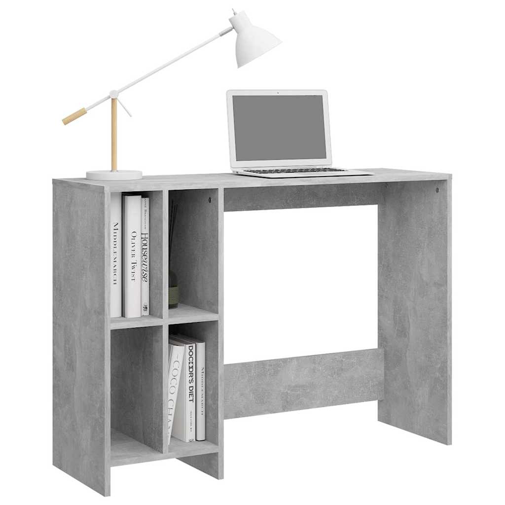 Betonszürke szerelt fa laptopasztal 102,5 x 35 x 75 cm 5
