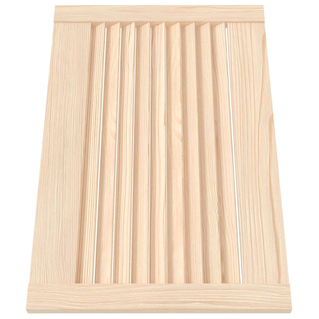 Lamellás ajtók 2 db Természetes 69 x 49,4 cm Tömör Fenyőfa 3