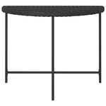 Fekete polyrattan kerti asztal 100 x 50 x 75 cm 4