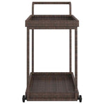 Barna polyrattan bárkocsi 100 x 45 x 83 cm 4
