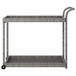 Szürke polyrattan bárkocsi 100 x 45 x 83 cm 3