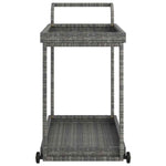 Szürke polyrattan bárkocsi 100 x 45 x 83 cm 4
