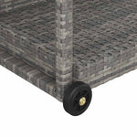Szürke polyrattan bárkocsi 100 x 45 x 83 cm 5