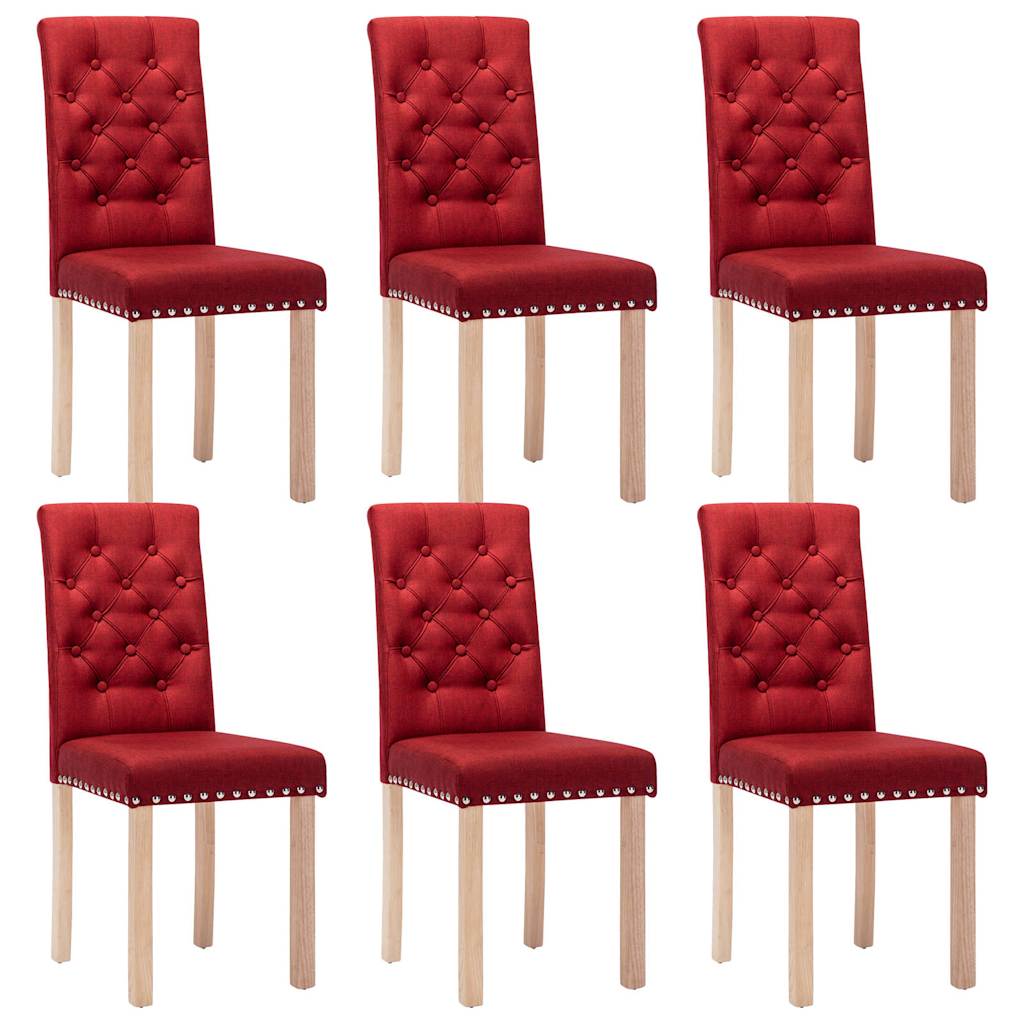 6 db bordó szövet étkezőszék 2