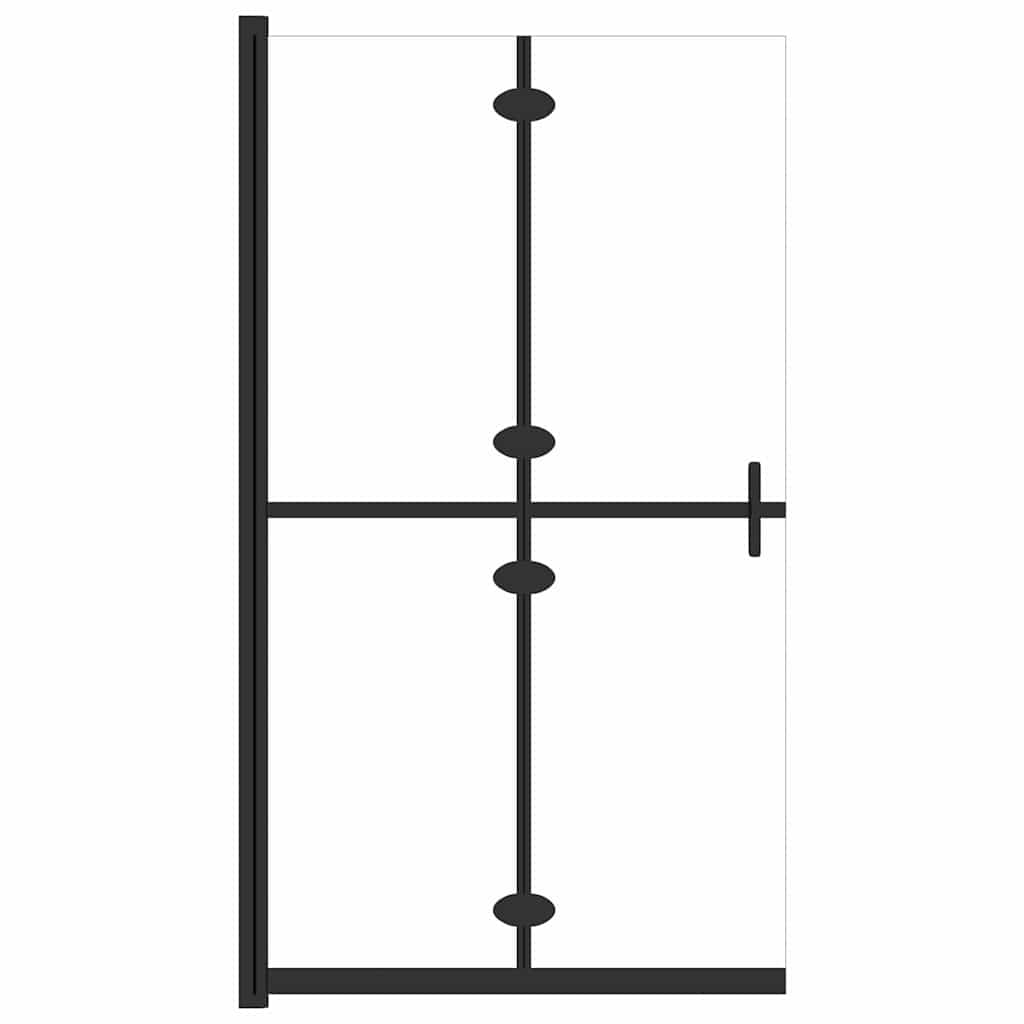 Átlátszó ESG üveg összecsukható zuhanyfal 80 x 190 cm 2