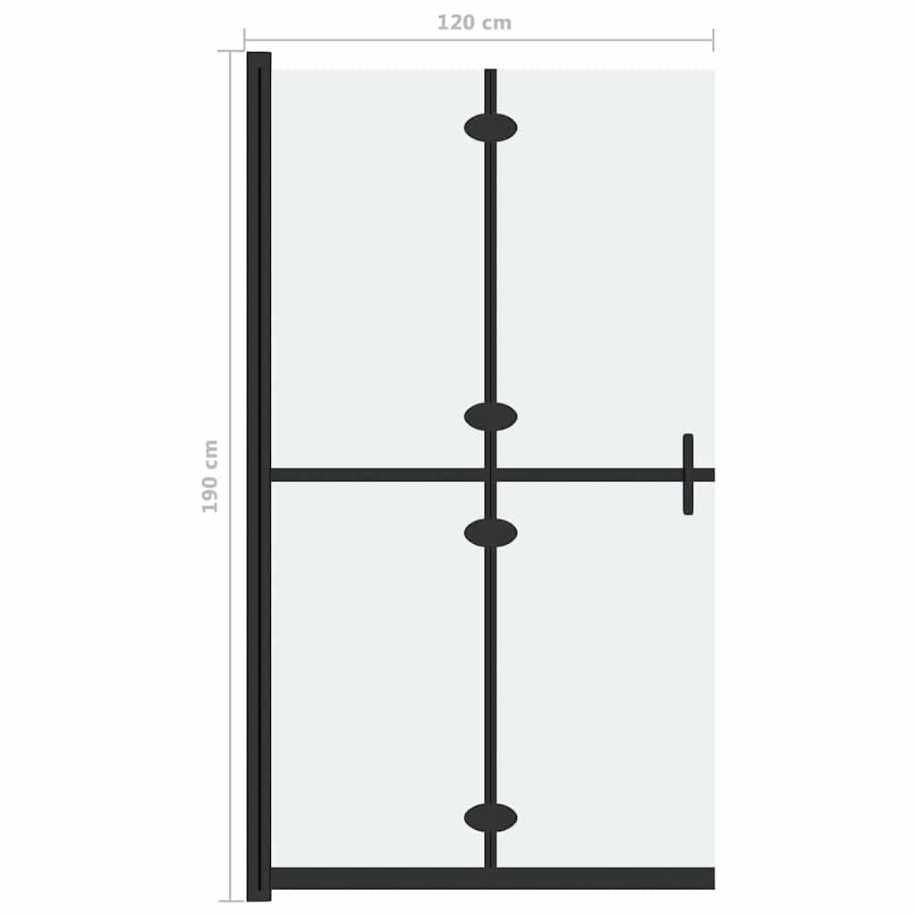 ESG tejüveg összecsukható zuhanyfal 120 x 190 cm 7