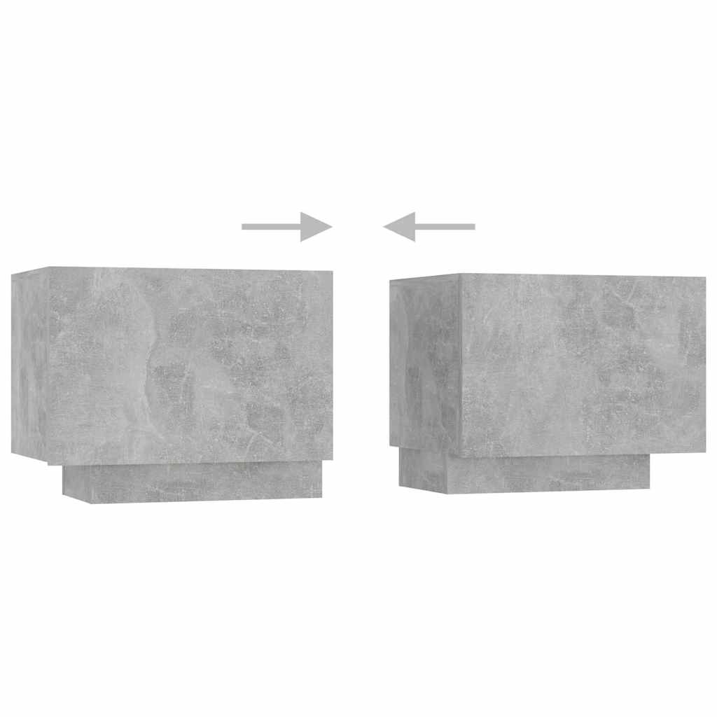 Betonszürke TV-szekrény LED-lámpákkal 300 x 35 x 40 cm 8