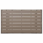 Szürke polyrattan kerti asztal 120 x 70 x 66 cm 4