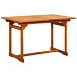 Tömör akácfa kerti étkezőasztal (120-170) x 80 x 75 cm 4