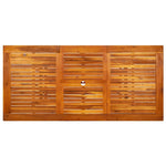 Tömör akácfa kerti étkezőasztal (120-170) x 80 x 75 cm 7