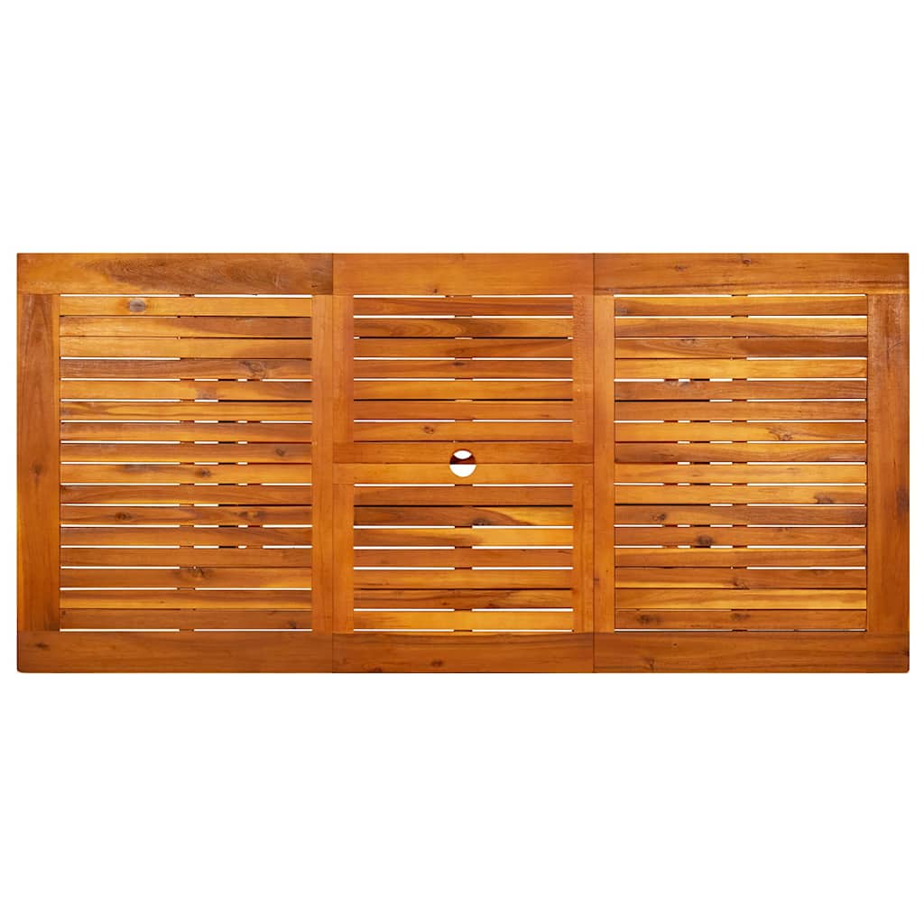Tömör akácfa kerti étkezőasztal (120-170) x 80 x 75 cm 7