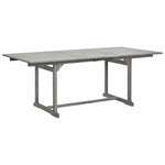 Tömör akácfa kerti étkezőasztal (150-200) x 100 x 75 cm 2