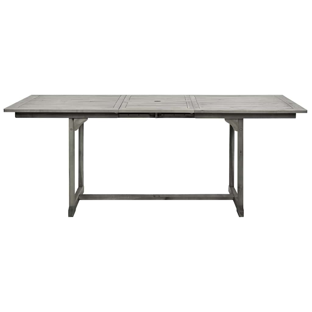 Tömör akácfa kerti étkezőasztal (150-200) x 100 x 75 cm 5