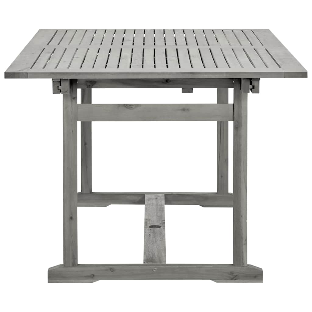 Tömör akácfa kerti étkezőasztal (150-200) x 100 x 75 cm 6
