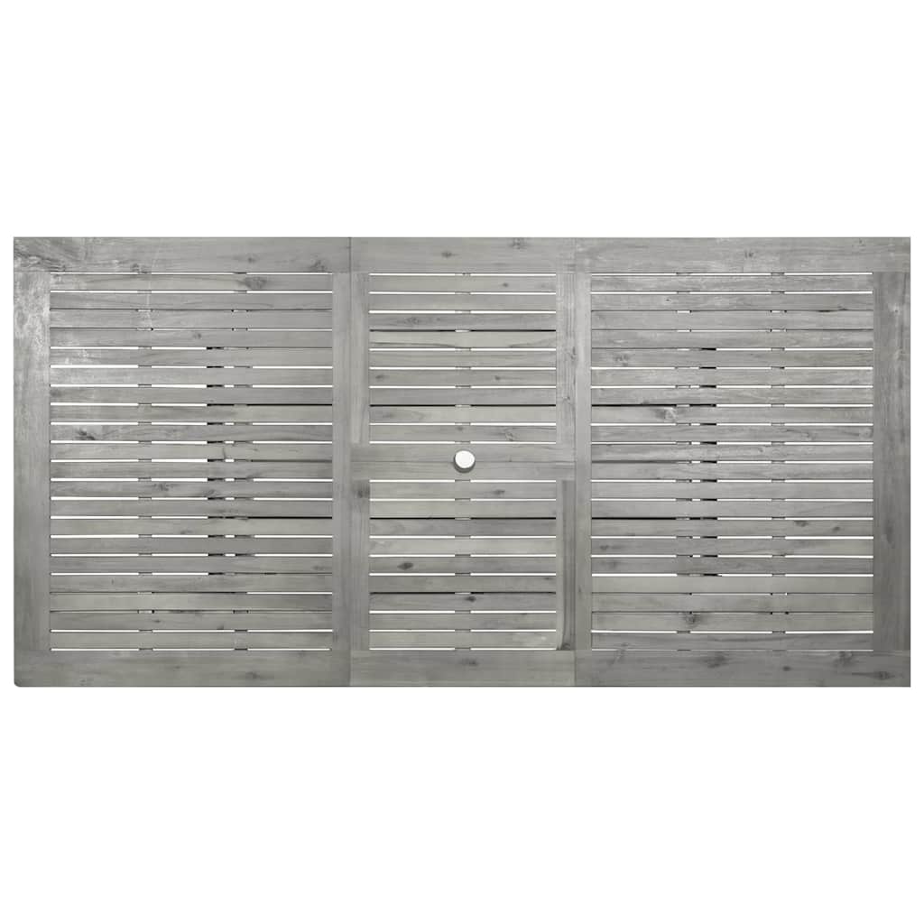 Tömör akácfa kerti étkezőasztal (150-200) x 100 x 75 cm 7