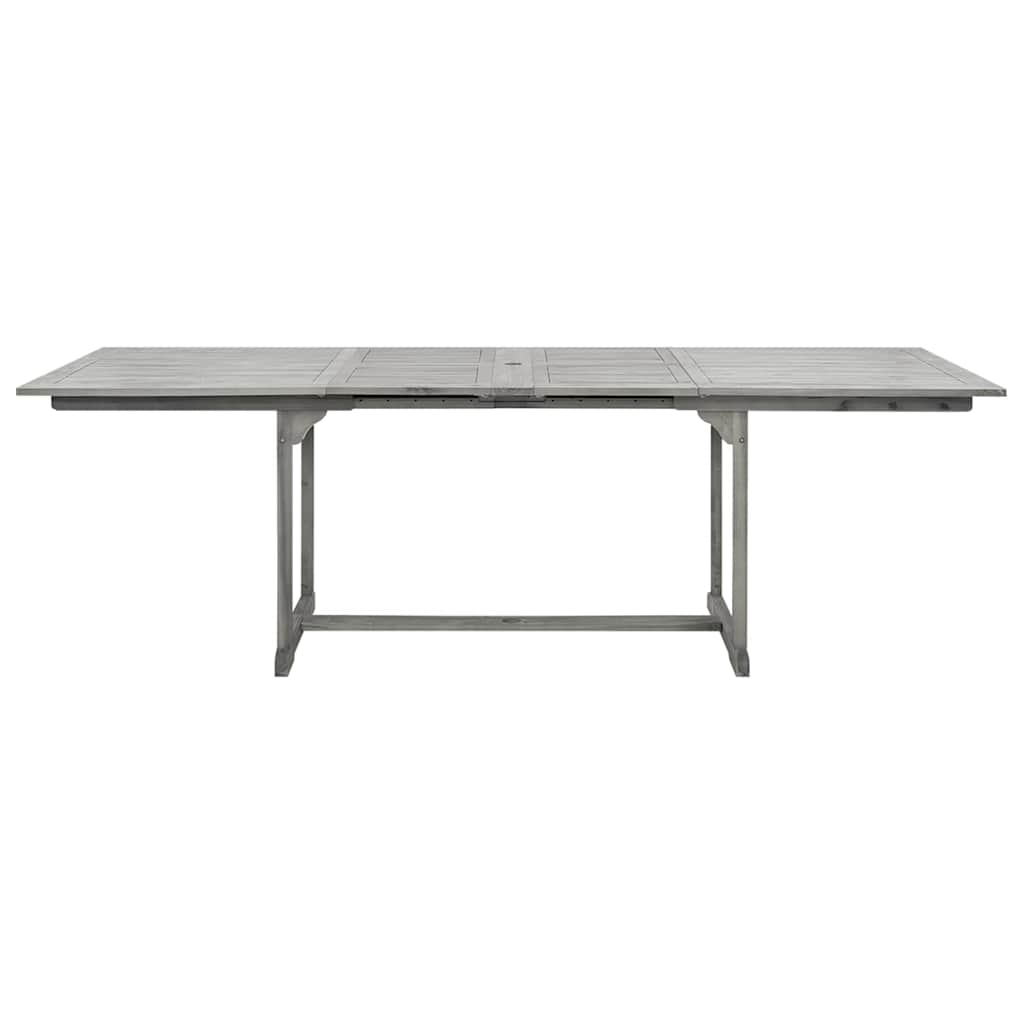 Tömör akácfa kerti étkezőasztal (160-240) x 100 x 75 cm 5