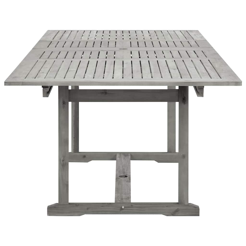 Tömör akácfa kerti étkezőasztal (160-240) x 100 x 75 cm 6