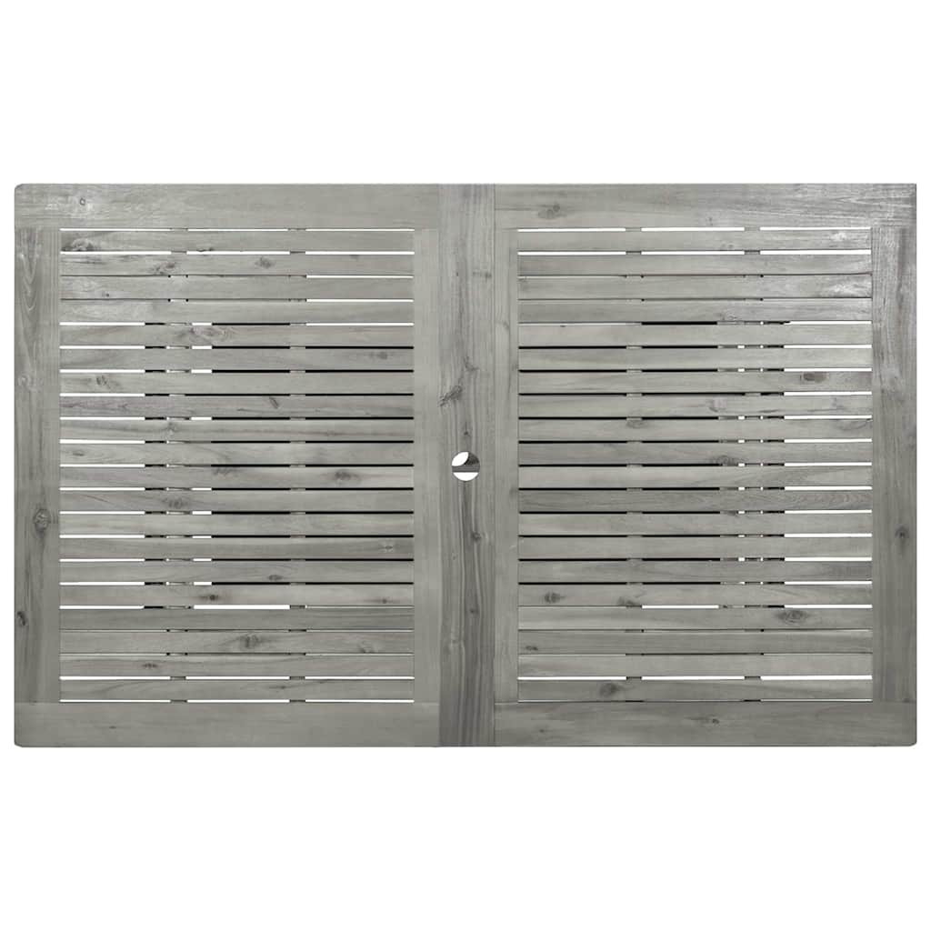 Tömör akácfa kerti étkezőasztal (160-240) x 100 x 75 cm 7