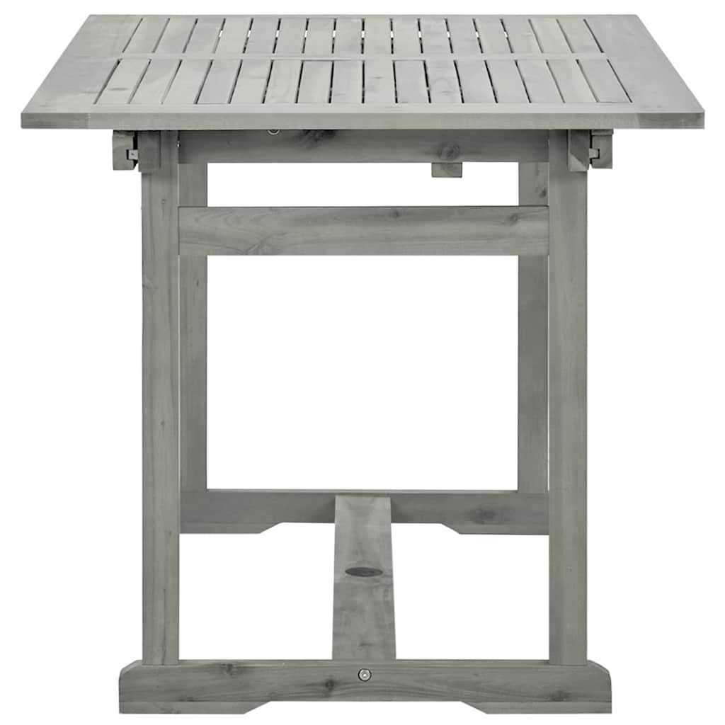Tömör akácfa kerti étkezőasztal (120-170) x 80 x 75 cm 6