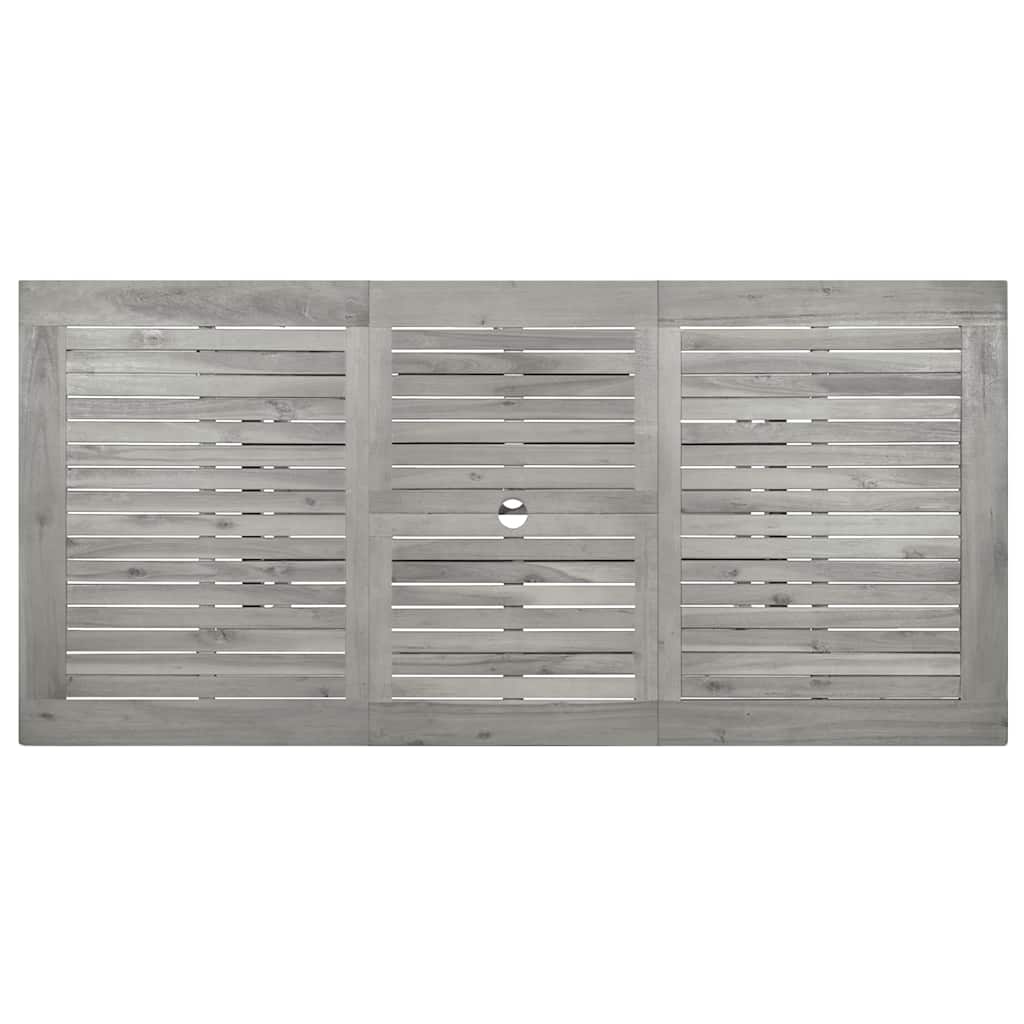 Tömör akácfa kerti étkezőasztal (120-170) x 80 x 75 cm 7