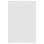 Fehér szerelt fa cipőtároló pad 80 x 30 x 45 cm 6