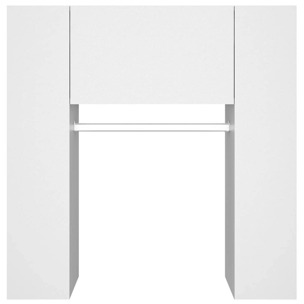 Fehér szerelt fa előszobaszekrény 97,5 x 37 x 99 cm 5
