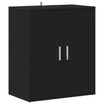 VidaX fekete szerelt fa cipősszekrény 60 x 35 x 70 cm 2