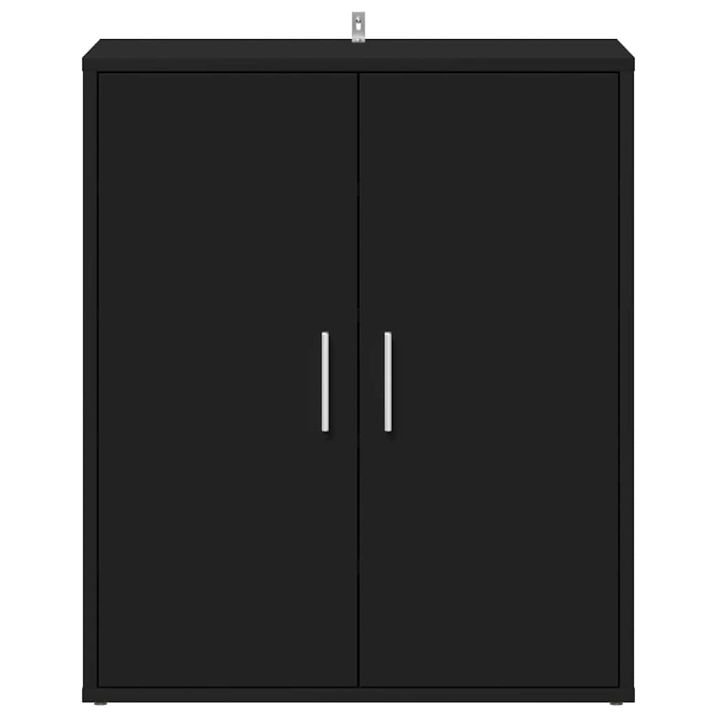 VidaX fekete szerelt fa cipősszekrény 60 x 35 x 70 cm 5
