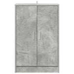 Betonszürke szerelt fa cipősszekrény 60 x 35 x 92 cm 5