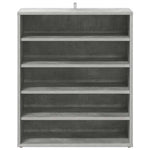 Betonszürke szerelt fa cipősszekrény 60 x 35 x 70 cm 5