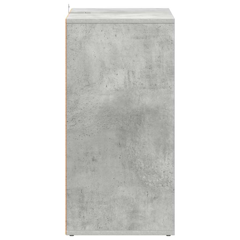 Betonszürke szerelt fa cipősszekrény 60 x 35 x 70 cm 7