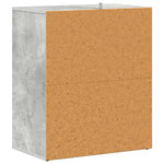 Betonszürke szerelt fa cipősszekrény 60 x 35 x 70 cm 8