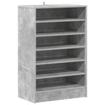 Betonszürke szerelt fa cipősszekrény 60 x 35 x 92 cm 2
