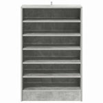 Betonszürke szerelt fa cipősszekrény 60 x 35 x 92 cm 5
