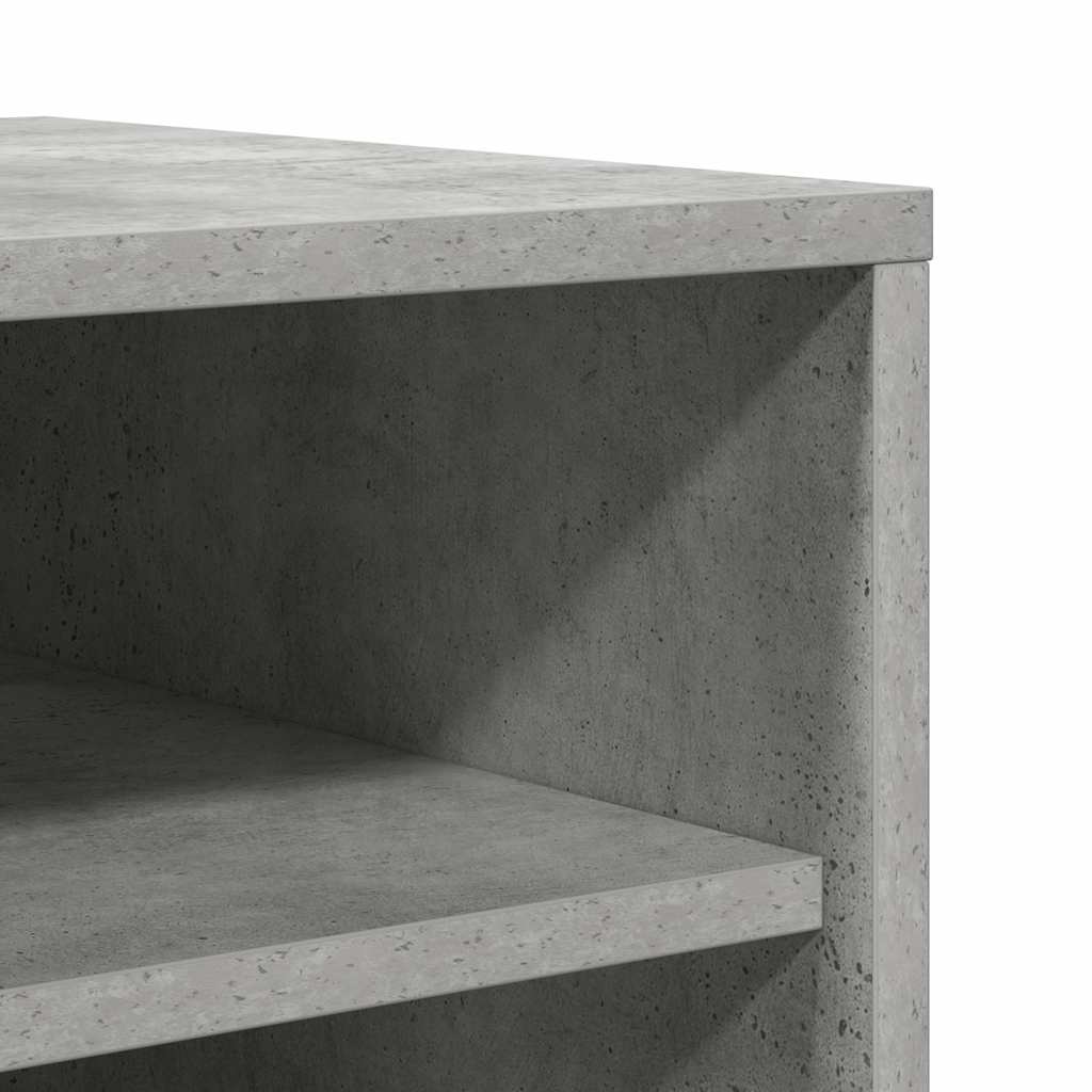 Betonszürke szerelt fa cipősszekrény 60 x 35 x 92 cm 8