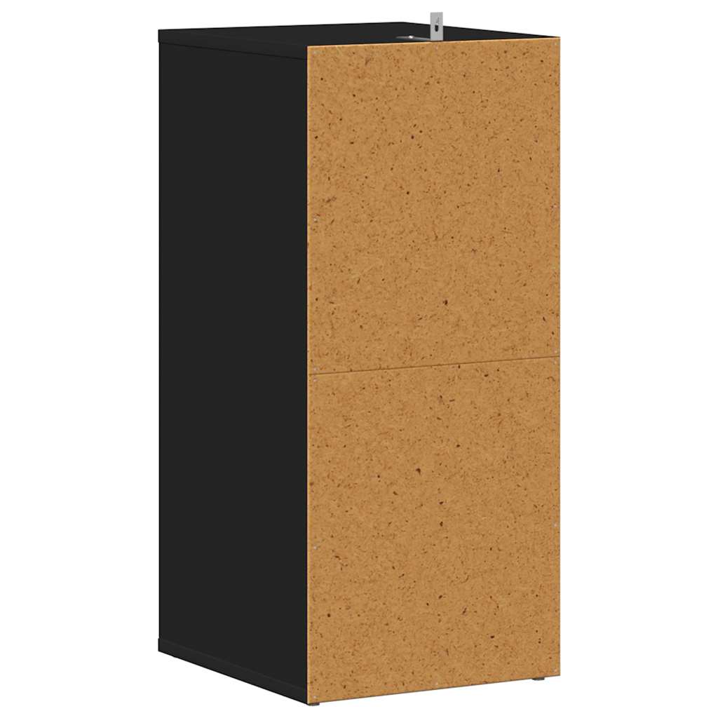 2 db fekete szerelt fa cipősszekrény 31,5 x 35 x 70 cm 7