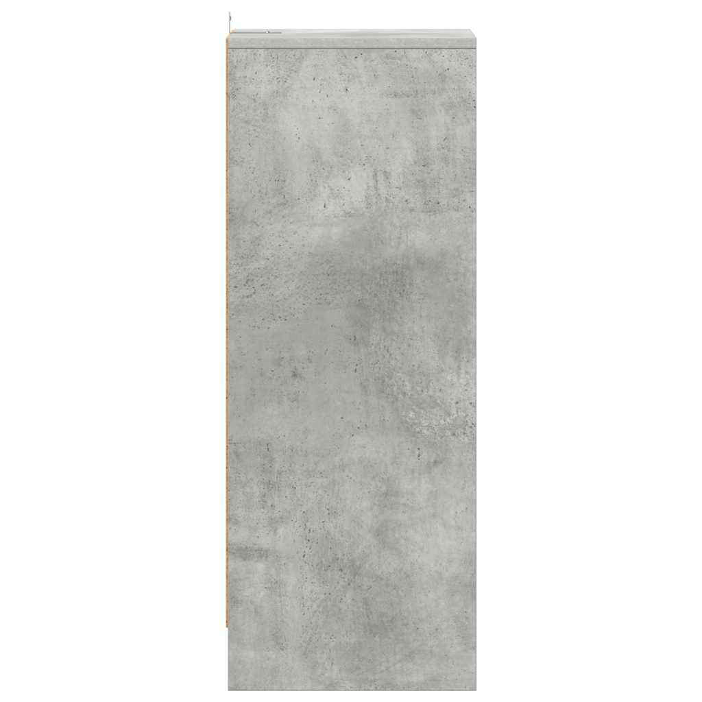 Betonszürke szerelt fa cipősszekrény 31,5 x 35 x 90 cm 3