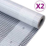 2 db fehér takaróponyva 260 g/m² 4 x 3 m 2