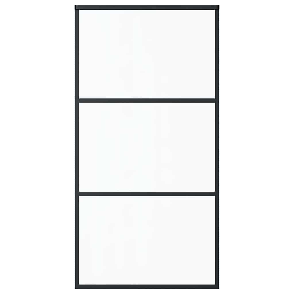 ESG üveg és alumínium tolóajtó fémszerelvény-szettel 102x205 cm 4