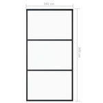ESG üveg és alumínium tolóajtó fémszerelvény-szettel 102x205 cm 9