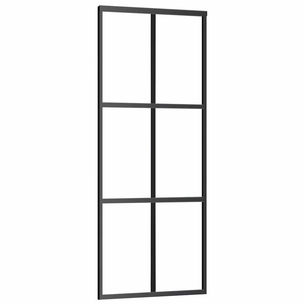 ESG üveg és alumínium tolóajtó fényszerelvény-szettel 76x205 cm 3
